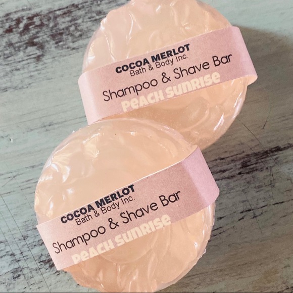 Shampoo & shave bar peach sunrise - cocoa merlot - Picture 2 of 3